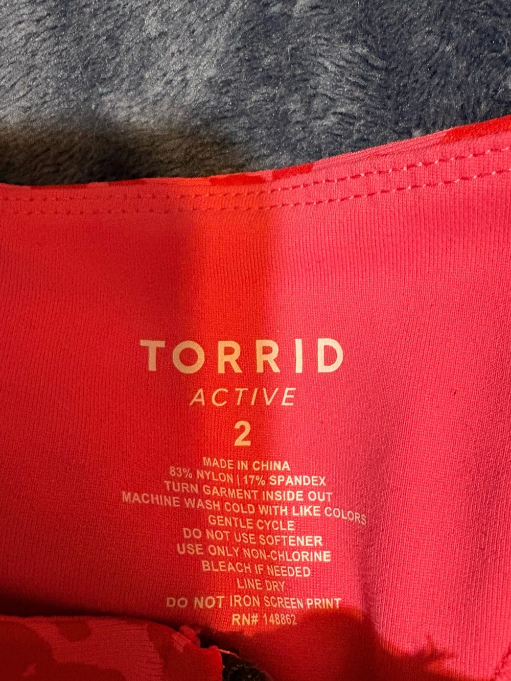 torrid Red Leopard Zip-Front Racerback Sports Crop - Picture 3 of 5